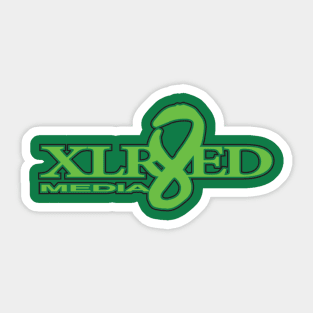 xlr8ed_logo_neon_green_w_blk_stroke Sticker